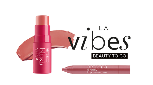 Kollektionsname mit den neuen Highlight-Produkten wie dem Blush Stick und dem Glossy Lip Chubby